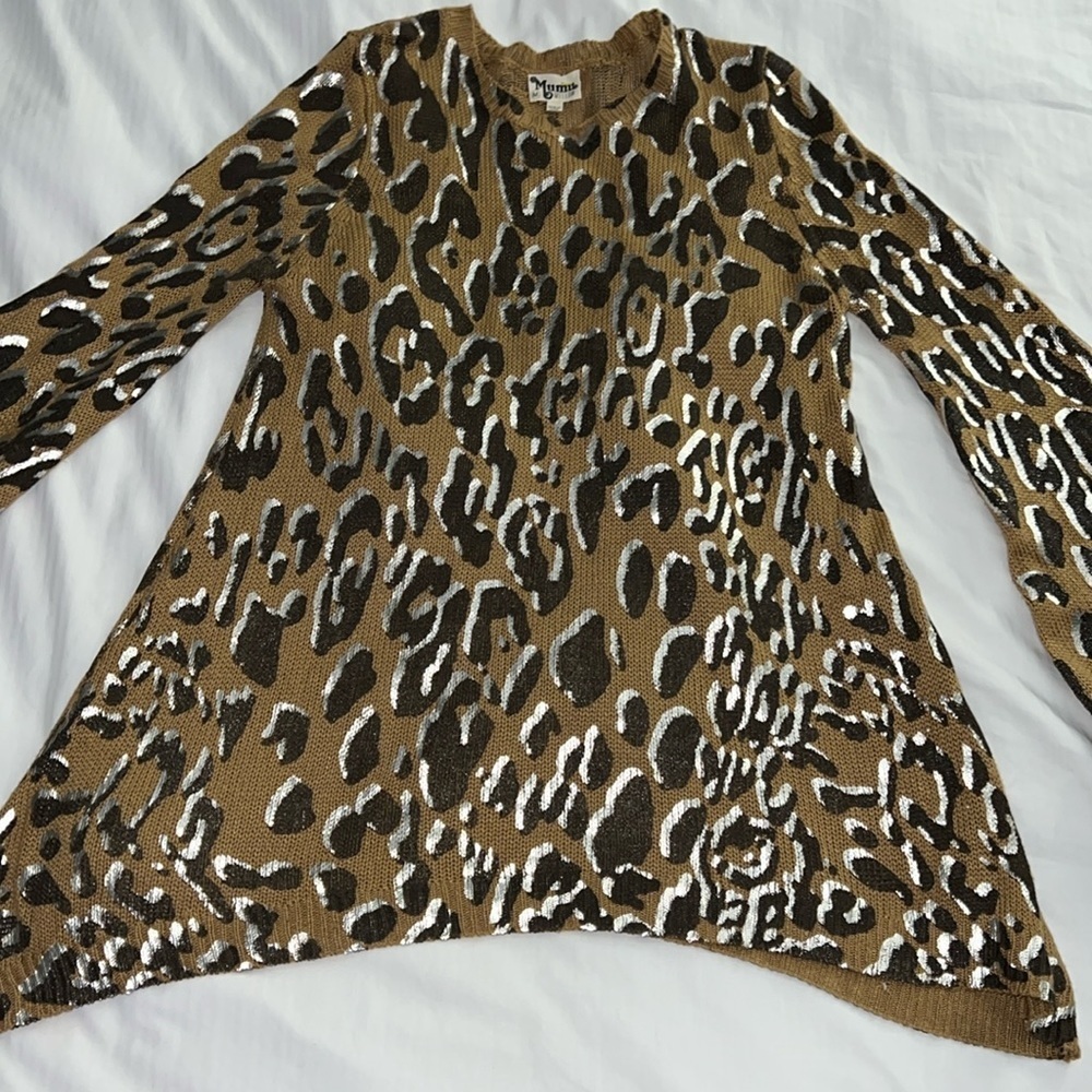 MuMu Mellow Animal Print Sweater M